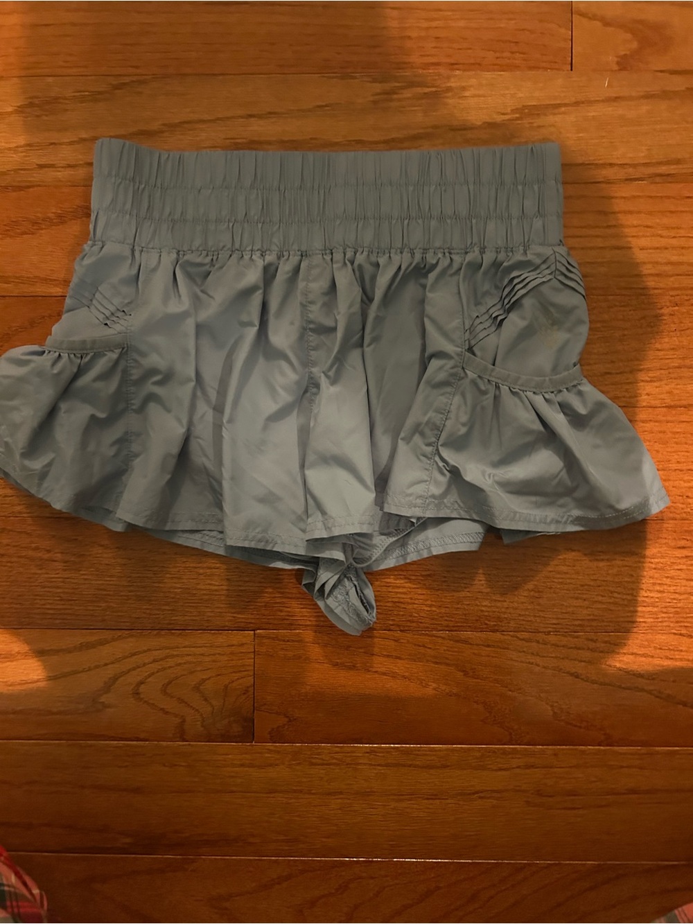 Free people blue shorts ruffle